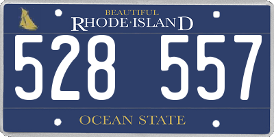 RI license plate 528557
