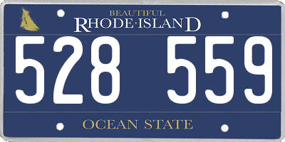 RI license plate 528559