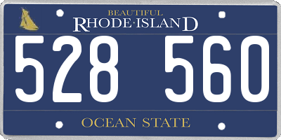 RI license plate 528560