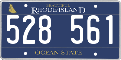 RI license plate 528561