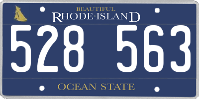 RI license plate 528563
