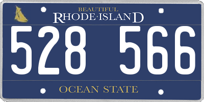 RI license plate 528566