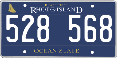 RI license plate 528568