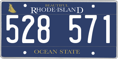 RI license plate 528571