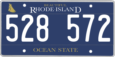 RI license plate 528572