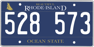 RI license plate 528573