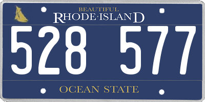 RI license plate 528577