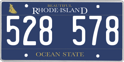 RI license plate 528578