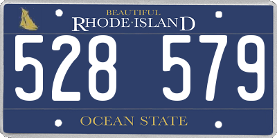 RI license plate 528579