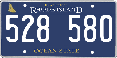 RI license plate 528580