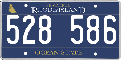 RI license plate 528586