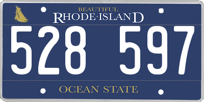RI license plate 528597