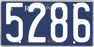 RI license plate 5286