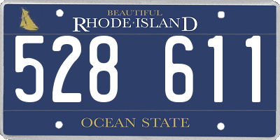 RI license plate 528611