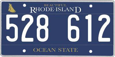 RI license plate 528612
