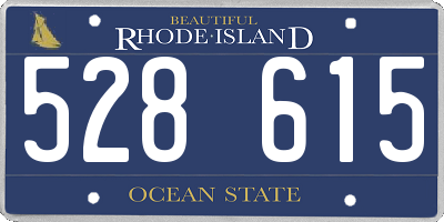 RI license plate 528615