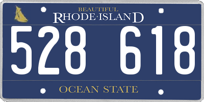 RI license plate 528618