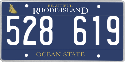 RI license plate 528619