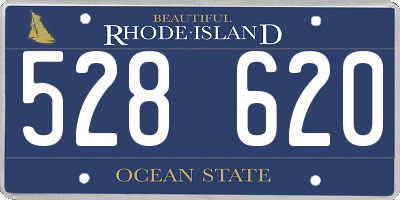 RI license plate 528620