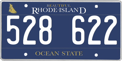 RI license plate 528622