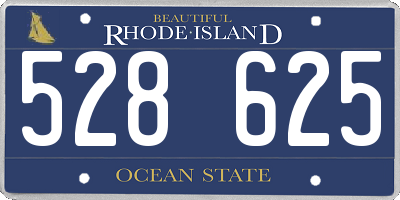 RI license plate 528625