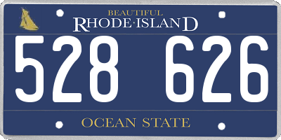 RI license plate 528626