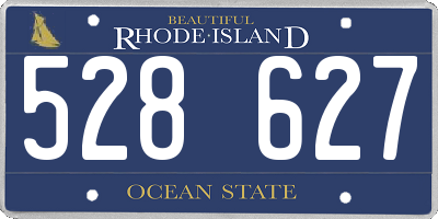 RI license plate 528627
