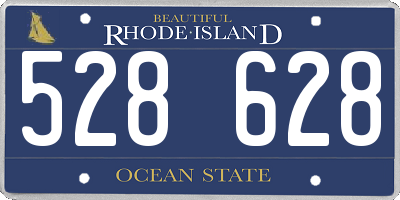 RI license plate 528628