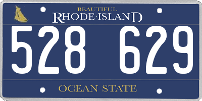 RI license plate 528629