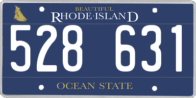 RI license plate 528631