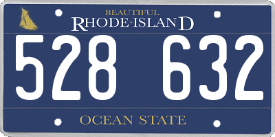 RI license plate 528632