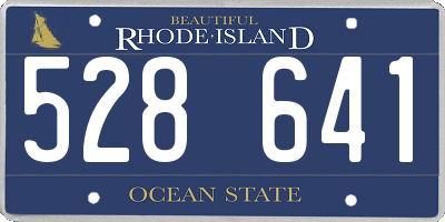 RI license plate 528641