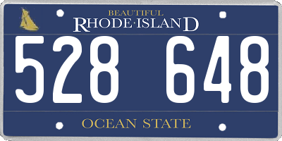 RI license plate 528648