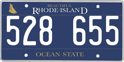 RI license plate 528655