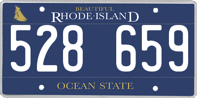 RI license plate 528659
