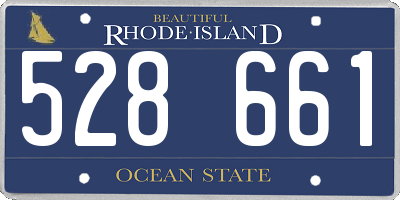 RI license plate 528661