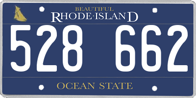 RI license plate 528662