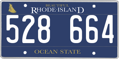 RI license plate 528664