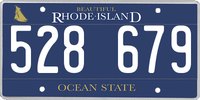 RI license plate 528679