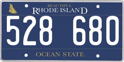 RI license plate 528680