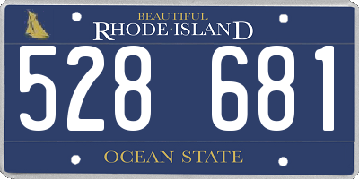 RI license plate 528681
