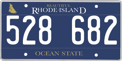 RI license plate 528682