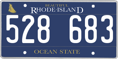 RI license plate 528683