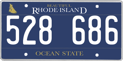 RI license plate 528686