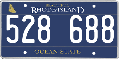 RI license plate 528688