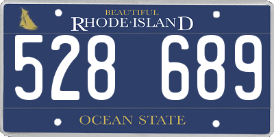 RI license plate 528689