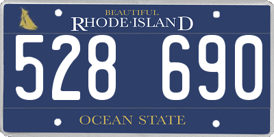 RI license plate 528690