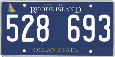 RI license plate 528693
