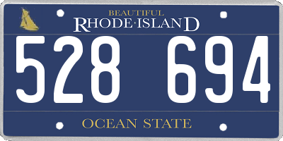 RI license plate 528694