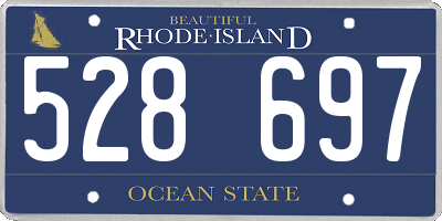 RI license plate 528697